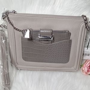 Snob Essentials Gray Crossbody Bag